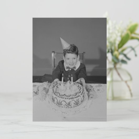 Carte Gâteau d'anniversaire (Debout devant)