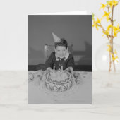 Carte Gâteau d'anniversaire (Fleur jaune)