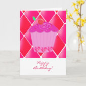Carte Gâteau d'anniversaire (Fleur jaune)