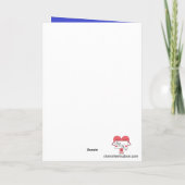 Carte Gâteau d'anniversaire à la vanille : bleu blanc (Dos)