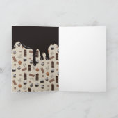 Carte Gâteau d'anniversaire au chocolat Joyeux anniversa (Intérieur)