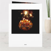 Carte Gâteau D'Anniversaire Avec Des Éperviers, (Dos)