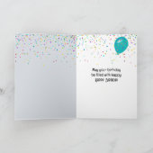 Carte Gâteau d'anniversaire avec une bougie (Intérieur)