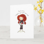 Carte Gâteau d'anniversaire Card* (Fleur jaune)