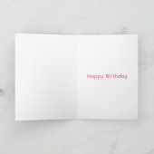 Carte Gâteau d'anniversaire Cerise Rose (Intérieur)