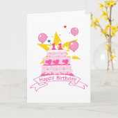 Carte Gâteau d'anniversaire de 11 ans (Fleur jaune)