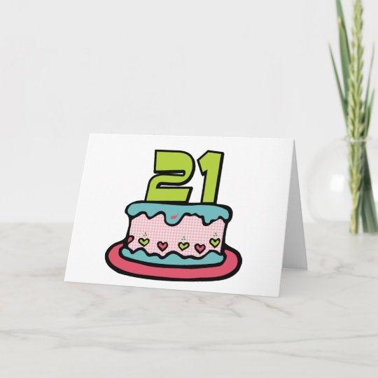 Carte Gateau D Anniversaire De 21 Ans Zazzle Be