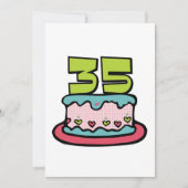 Carte Gâteau d'anniversaire de 35 ans (Devant)