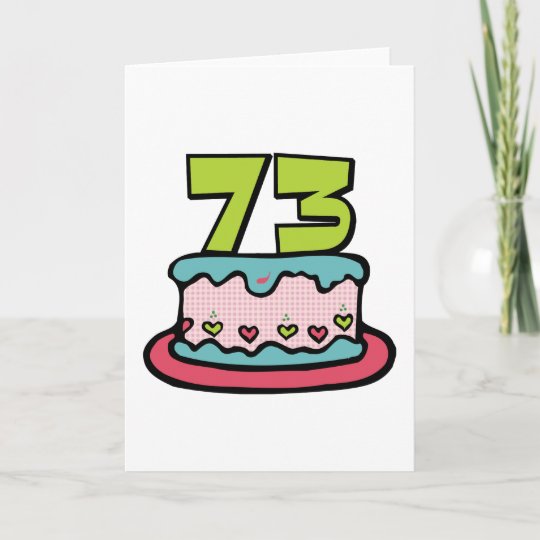 Carte Gateau D Anniversaire De 73 Ans Zazzle Be