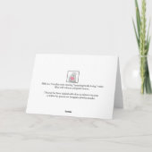 Carte Gâteau d'anniversaire de chat drôle et étrange Tex (Dos)