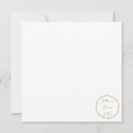 Carte gâteau d'anniversaire de fraise customisée (Dos)