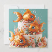 CARTE GÂTEAU D'ANNIVERSAIRE DE GRAND POISSON D'OEIL BUNN (Devant)