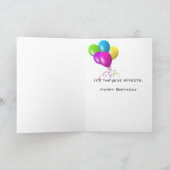 Carte gâteau d'anniversaire de vieillesse avec bougie (Intérieur)