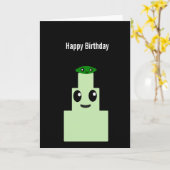 Carte Gâteau d'anniversaire : Gâteau de citron vert (Fleur jaune)