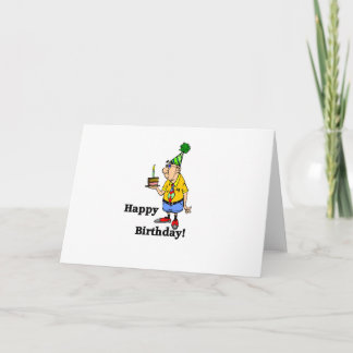 Carte Gâteau d'anniversaire - Homme