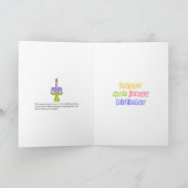 Carte Gâteau d'anniversaire Mah Jongg (Intérieur)