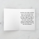 Carte Gâteau d'anniversaire patriotique vintage (Intérieur)