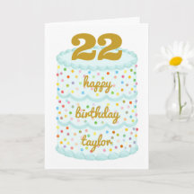 Gâteau d'anniversaire personnalisé avec âge et nom
