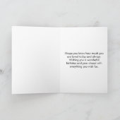 Carte Gâteau d'anniversaire rose et or personnalisé pour (Intérieur)