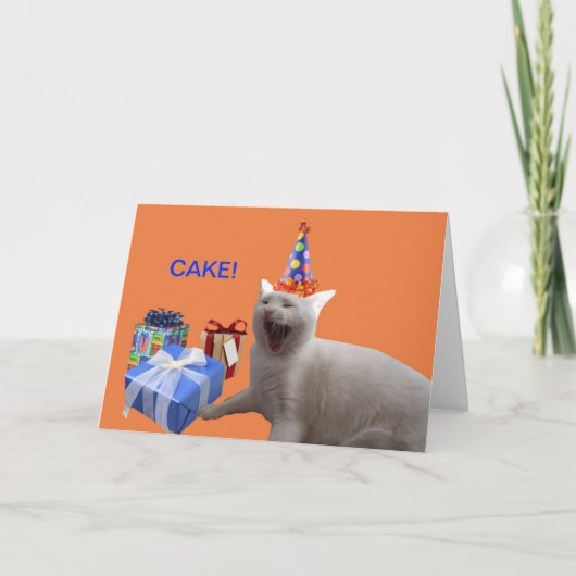 Carte GÂTEAU de joyeux anniversaire (Devant)