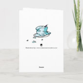 Carte Gâteau de joyeux anniversaire de carlin - noir (Dos)