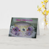 Carte Gâteau de la fête des mères (Fleur jaune)