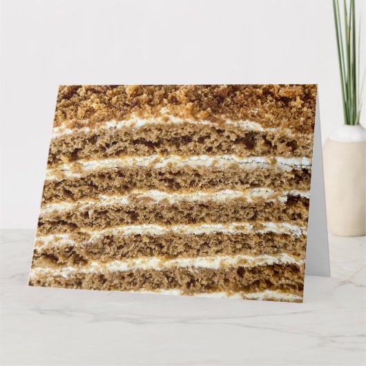 Carte Gâteau de miel Medovik Abstrait (Devant)