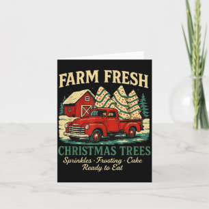 Carte Gâteau de Noël Debbie frais de la ferme Camion rou
