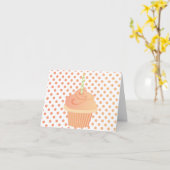 Carte Gâteau de pêche (Fleur jaune)