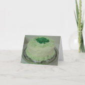 Carte Gâteau de shamrock, le jour de St Patrick (Dos)