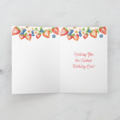 Carte Gâteau de vanille Anniversaire personnalisé de gra (Intérieur)