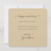 Carte GÂTEAU DU 50e ANNIVERSAIRE (Dos)