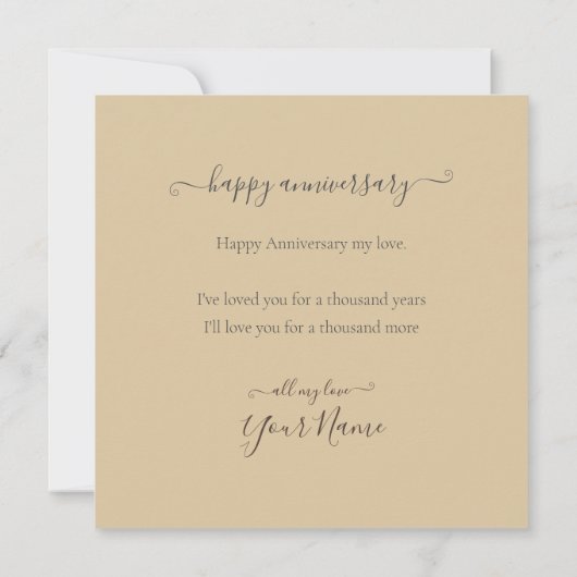 Carte GÂTEAU DU 50e ANNIVERSAIRE (Dos)