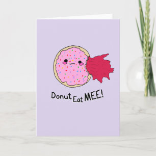 Carte Gâteau Kawaii Jam Donut Mange Moi