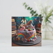 CARTE GÂTEAU MAGIQUE DE 21E ANNIVERSAIRE (Debout devant)
