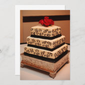 Carte Gâteau mariage (Devant / Derrière)