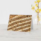 Carte Gâteau Medovik Abstrait (Fleur jaune)