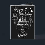 Carte Gâteau noir et blanc mignon Grandson 1er anniversa<br><div class="desc">Cute Black and White Cake Grandson 1er Anniversaire, ce design s'adresse à tous ceux qui recherchent quelque chose de gentil pour un petit garçon à son 1er anniversaire. Si vous cherchez des invitations pour 1er anniversaire, surtout pour votre petit-fils, celle-ci est parfaitement ce dont vous avez besoin. Le design comprend...</div>