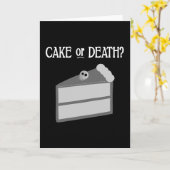 Carte Gâteau ou mort ? (Fleur jaune)