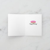 Carte Gâteau Rose Anniversaire le Plus Doux (Intérieur)