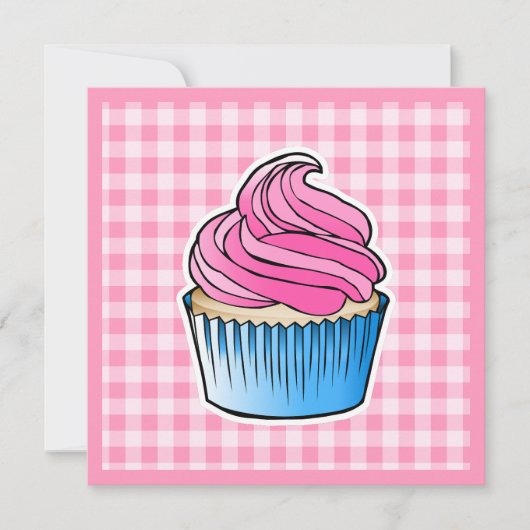 Carte Gâteau rose pour la fête des Mères (Devant)