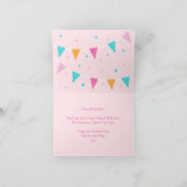 Carte Gâteau tout Llama amusant 3ème Pink Joyeux anniver (Intérieur)