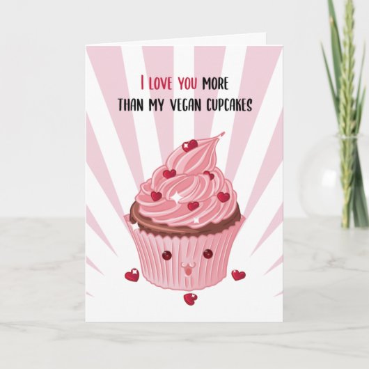Carte Gâteau Végétal drôle de la Saint-Valentin (Devant)
