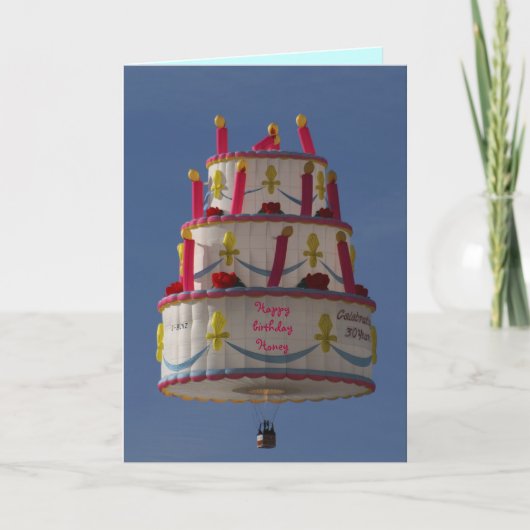 Carte gâteau volant (Devant)