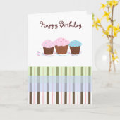 Carte Gâteaux d'anniversaire (Fleur jaune)