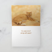 Carte Gâtez-vous drôle cancer du chat (Intérieur)