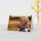 Carte Gathered Up Blank Inside Greeting Card (Fleur jaune)