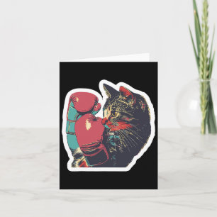 Carte Gatito De Boxeo Cool Boxer Cat Boxer Gants Et C
