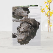 Carte Gator fête d'anniversaire (Fleur jaune)