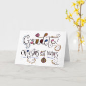 Carte Gaudete Messe latine Noël catholique (Fleur jaune)